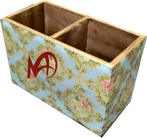 Cubiertos de conteo de esmalte de estilo clásico de dos secciones, cubiertos de madera con acabado brillante de impresión Digital para mesa de cocina, uso en el hogar - Product Image 2