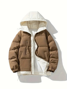 Best Selling Custom Men's Winter Puffer <b>Jacket</b> New Arrival Leather <b>Jacket</b> with Fur Decoration OEM Service - Product Image 6