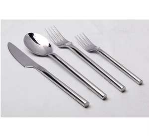 Stainless Steel Flatware Set (<b>Knife</b> <b>Dinner</b> Spoon Teaspoon) Modern Design Sustainable Lightweight Dishwasher Safe - Product Image 5