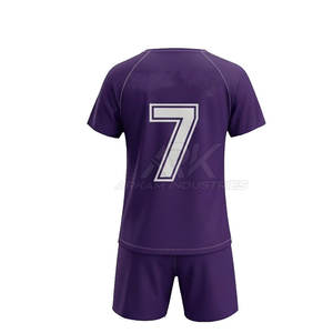 Uniforme de Fútbol Femenino de Último Diseño y Estilo Nuevo, Uniforme de Fútbol Femenino de Color Sólido de Primera Calidad, Fabricación en Fábrica, Ropa Deportiva - Product Image 2