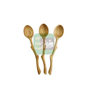 CUILLÈRE EN BOIS DE TEAK NATUREL FABRIQUÉE AU VIETNAM CUILLÈRE À LONGUE MANCHE FABRIQUÉE À LA MAIN ÉCOLOGIQUE POUR L'USAGE QUOTIDIEN DE LA CUISINE ET DU RESTAURANT - Product Image 2