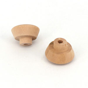 Touche bouton de tiroir d'armoire tactile OEM poignée en bois lisse de mise en forme ronde commode en bois armoire petit bureau à domicile +/- 0.3% - Product Image 2