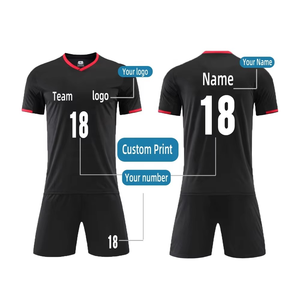 Wholesale Multi-color Football Uniform <b>Set</b> Polyester Printed Logo Team Soccer Custom Football Uniform - Product Image 1
