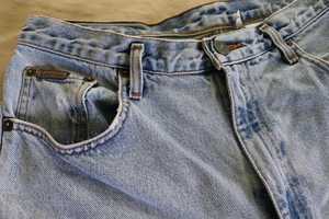 MS กางเกงขาสั้นผ้ายีนส์งานหัตถกรรมผ้าฝ้ายกางเกงขาสั้นสีฟ้าที่ทันสมัยปรับขนาดได้ตามต้องการ - Product Image 5