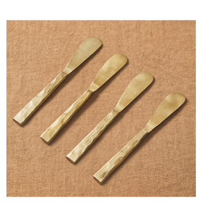 Cuchillo de mantequilla Vajilla de plata de acero inoxidable Cuchillo de mantequilla Mango martillado Cubiertos Precio más bajo personalizado - Product Image 2