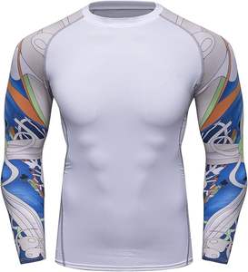 Jiu Jitsu No-Gi Rashguard OEM Camisa de compresión personalizada para entrenamiento de MMA Fightwear con impresión de sublimación - Product Image 5