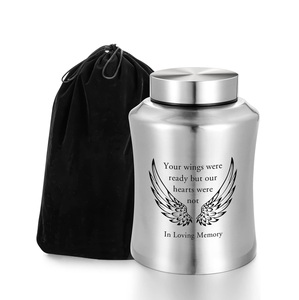 Violet nouvelle urne de crémation en métal émail pour cendres colibri Design urne commémorative grande urne funéraire couvercle sécurisé souvenir décoratif - Product Image 4