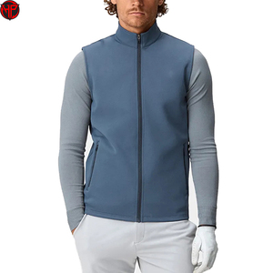 Gilet Softshell Léger pour Hommes, Gilet d'Extérieur Unisexe Personnalisé, Gilet sans Manches avec Poche, Fermeture Éclair, Gilet de Golf pour Hommes - Product Image 1