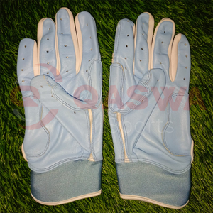 Gants de frappe de baseball bleu clair très demandés Vente chaude de gants à manchette courte et longue à prix raisonnable - Product Image 2