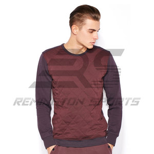 Precio bajo de fábrica Sudadera acolchada personalizada Sudaderas de cuello redondo de algodón Jersey unisex Sudadera acolchada de cuello redondo - Product Image 3