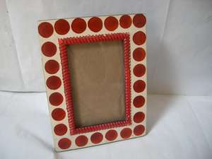 Marco de fotos de mosaico con incrustaciones de hueso y Cuerno, disponible en todos los tamaños de fotos, decoración del hogar - Product Image 6