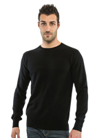 Pull à col rond pour homme G Man Latte, style italien, hiver, ODM, classique, élégant, hypoallergénique, ultra fin, en fibre de lait, tricoté, pur