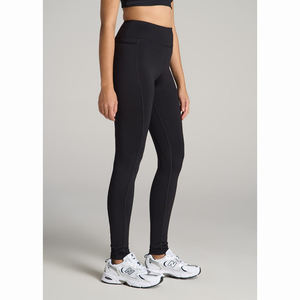 กางเกงเลกกิ้งกีฬาของผู้หญิงเอวกลางลายพื้นโลโก้ตามสั่งสำหรับผู้ใหญ่ - Product Image 3