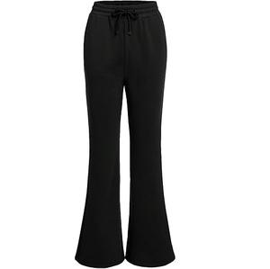 Pantalon de survêtement évasé éclaboussé décontracté pour hommes avec taille haute élastique respirant uni style de rue empilé Flare Logo personnalisé - Product Image 5