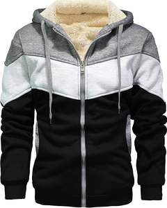 Veste en cuir pour homme tendance, idéale pour l'hiver, grande taille, motif uni, imperméable et coupe-vent, prix - Product Image 1