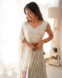 Salwar Kameez de Diseñador para Mujer, Vestidos de Fiesta, Vestidos de Novia, Precio Bajo, Georgette Sintética India de Secado Rápido - Product Image 5