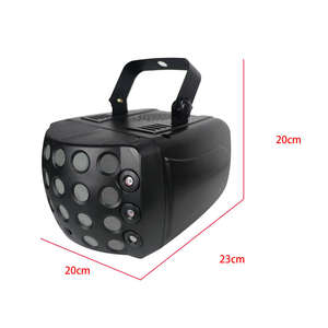 DJ KTV 3 en 1 RGB Disco LED Luces de escenario Patrón de lluvia doble Cuerpo de aluminio Rayo láser para clubes nocturnos Decoraciones navideñas - Product Image 5