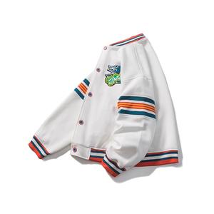 Chaqueta universitaria ligera de alta calidad hecha a medida para hombre, manga fina de cuero puro con cuello levantado para la temporada de invierno - Product Image 4