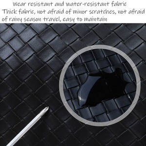 Sac de voyage grande capacité, design simple/double, en cuir PU avec fermeture éclair - Product Image 4