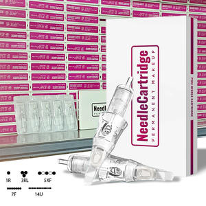 Fournitures de tatouage permanent 0,18 mm 1RL 3RL 5XF 7F 14U Cartouches de liner 316 Acier inoxydable PMU Aiguille de tatouage jetable - Product Image 1