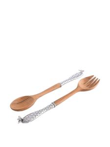 High Quality Handmade <b>Wood</b> Handle & Stainless Steel with Copper Plated <b>Salad</b> <b>Server</b> Home and Kitchen Kitchen Gadgets - Product Image 5