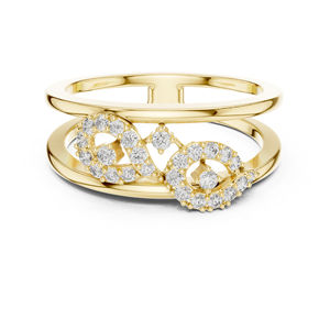 แหวนทองคำ 14K ประดับเพชรเลี้ยงในห้องปฏิบัติการ สำหรับผู้หญิง เหมาะสำหรับเป็นของขวัญในโอกาสหมั้น แต่งงาน และวันครบรอบ |   ทองชุบเคลือบทองคำแท้รับรองโดย IGI - Product Image 1