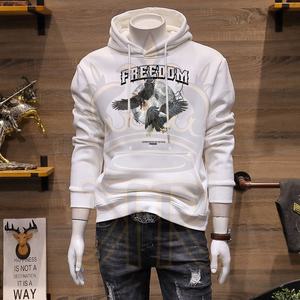 Nouveau automne et hiver hommes décontracté couture sweats à manches longues pull mode hommes pull à capuche - Product Image 6