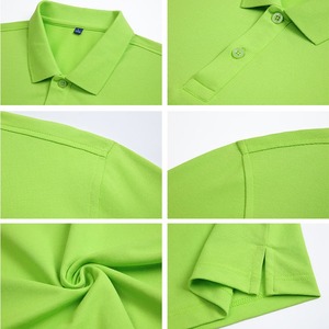 Polo classique couleur unie coton doux tissu extensible manches courtes col côtelé coupe élégante et confortable - Product Image 6