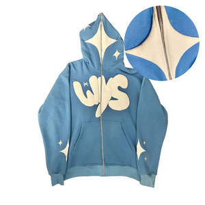 Sweat à capuche pour homme de qualité supérieure, manches longues, en coton/bambou/polyester, imprimé en relief, style classique, respirant, séchage rapide - Product Image 2