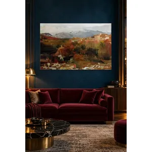 Impression sur toile de paysage de Granada avec des montagnes enneigées de Fida Sorolla - Product Image 5