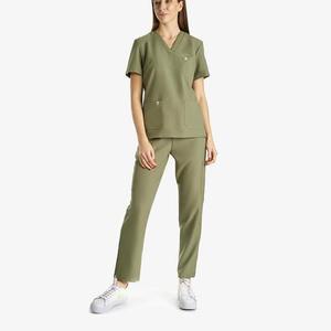 Medical Nursing V- Neck Scrubs High Quality Medical Scrubs Wholesale Plus Size <b>Sets</b> Custom scrub nurse - Product Image 1