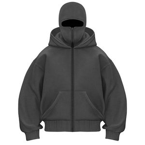 Sudadera con Capucha Unisex al por Mayor, en Existencia, 100% Algodón, Transpirable, Corte Regular, Estilo Urbano, Vintage, Lisa, con Cierre Completo - Product Image 5