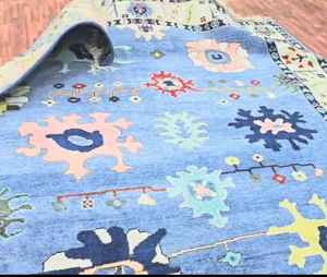 Alfombra anudada a mano de diseño moderno hecha a mano patrón Turco y Persa hermoso color vibrante personalizar tamaño disponible - Product Image 5