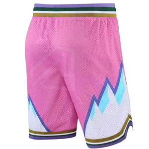 Pantalones cortos de baloncesto de algodón transpirable de alta calidad para hombre, clásicos, antiarrugas, logotipo personalizado, uso en gimnasio, técnicas sublimadas, tamaño - Product Image 5