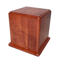 Urne funéraire moderne en bois pour animaux de compagnie, design en bois de haute qualité, matériaux écologiques, couleur marron, pour chat, chien et autres animaux, commémoration de crémation