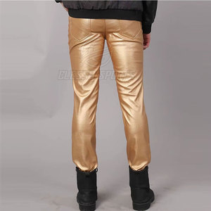 กางเกงหนังผู้ชายทรงสลิมฟิต แฟชั่นทันสมัย สวมใส่สบาย ชุดเท่ห์มีสไตล์ กางเกงหนังผู้ชายทรงสลิมฟิต แฟชั่นทันสมัย สวมใส่สบาย ชุดเท่ห์มีสไตล์ - Product Image 5