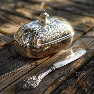 จานเนยเซรามิกสีเขียวหรูหราที่มีลวดลายนูนละเอียดเพิ่มสีสันที่โดดเด่นมีจำหน่ายในราคาขายส่ง - Product Image 1