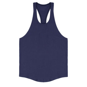 Débardeurs de sport pour hommes en coton 100% personnalisés, sans manches, à séchage rapide, brodés, pour l'été, la course à pied, les sous-vêtements de fitness - Product Image 4