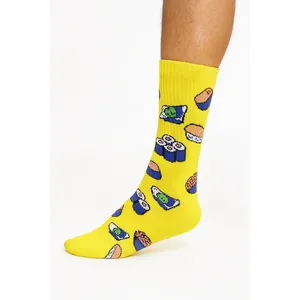 Paquete de 3 Pares de Calcetines Bordados con Diseño de Sushi y Pimientos, Transpirables, de Lujo, para Uso Diario, Talla Única para Niña, Desechables, Resistentes al Calor - Product Image 4