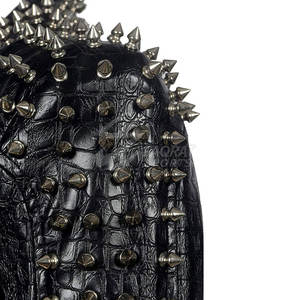 Ropa de moda chaqueta de invierno a prueba de viento para mujer ropa de calle nuevo diseño transpirable chaqueta de cuero con tachuelas para mujer - Product Image 5