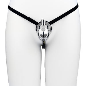 Сетчатая клетка верности из нержавеющей стали с поясом и катетером - Product Image 6