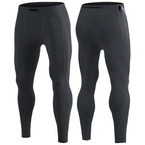 Mallas para correr al aire libre para hombre, ropa de compresión para ejercicio físico para gimnasio para entrenamiento de baloncesto y fútbol con logotipo en la cintura - Product Image 1