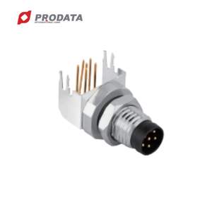 Conector PRODATA Macho M8 Impermeable IP67 para Cable de Dispositivo, 6-8 Pines, Montaje Trasero en Panel, Receptáculo PCB, Conexión por Soldadura por Inmersión, para Automóvil - Product Image 2