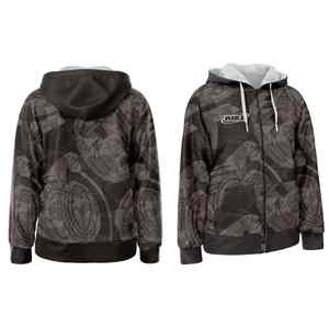 Sudadera con capucha y cremallera de calidad personalizada, suéteres de sublimación, sudaderas con capucha personalizadas para hombres - Product Image 3