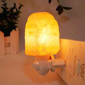 Ecológico tallado a mano Mini cristal Natural Rosa sal del Himalaya lámpara de pared purificador de aire decoración del hogar artesanía - Product Image 2