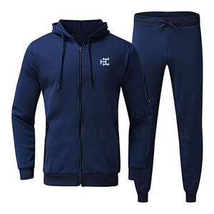 Directe de l'usine Ensemble de sweat à capuche 2 pièces personnalisé Survêtement surdimensionné d'hiver Logo personnalisé Tenue de jogging pour hommes de grande taille pour l'été - Product Image 1