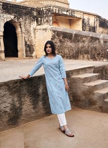 Latest New Style Ready-Made Cotton Rayon <b>Kurtis</b> Collection for Women - Product Image 3