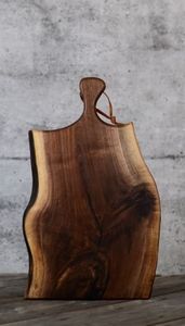 Tabla de cortar de madera de acacia ecológica más vendida al por mayor con mango en forma de rectángulo para uso doméstico en la cocina - Product Image 5