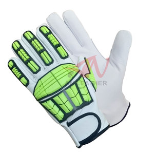 Gants anti-choc en cuir et TPR de conception avancée pour une manipulation sûre dans des conditions de travail difficiles, manipulation parfaite - Product Image 5