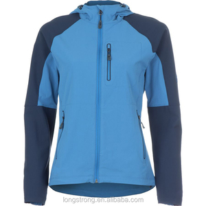 Chaqueta de esquí Softshell de longitud larga para hombre para deportes de invierno transpirable cálida e impermeable con capucha para trabajo al aire libre - Product Image 3